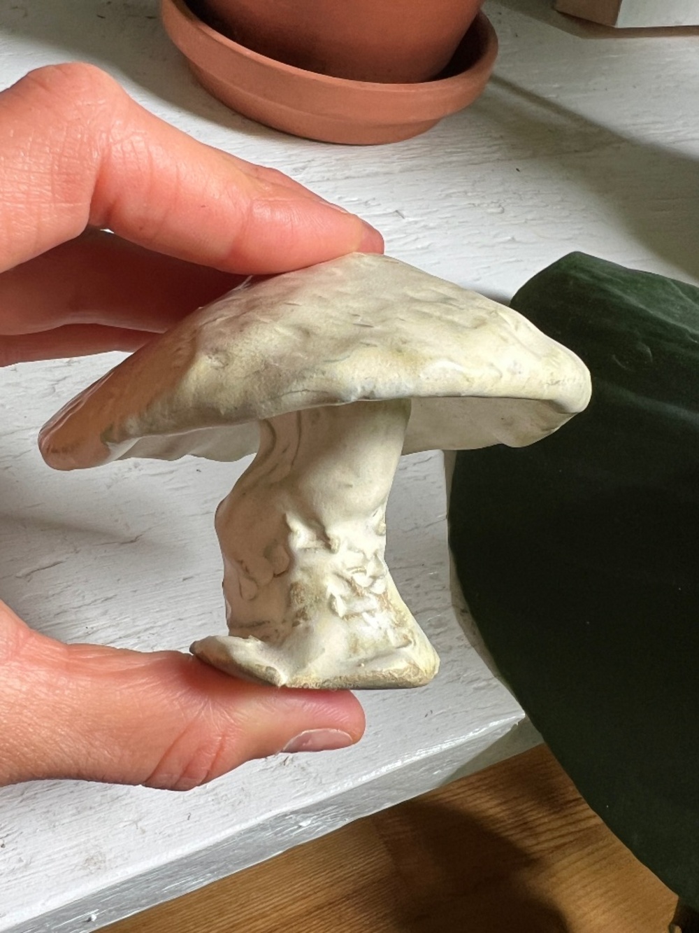 Handmade Ceramic Mushroom Sculpture